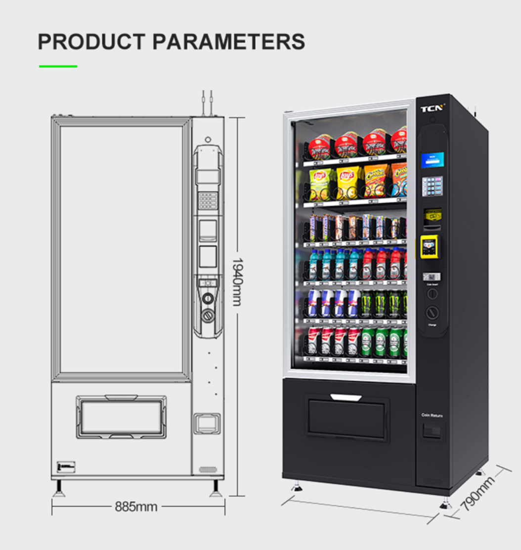 Kombi-Snackautomat 8G Premium mit 5 Zoll Display