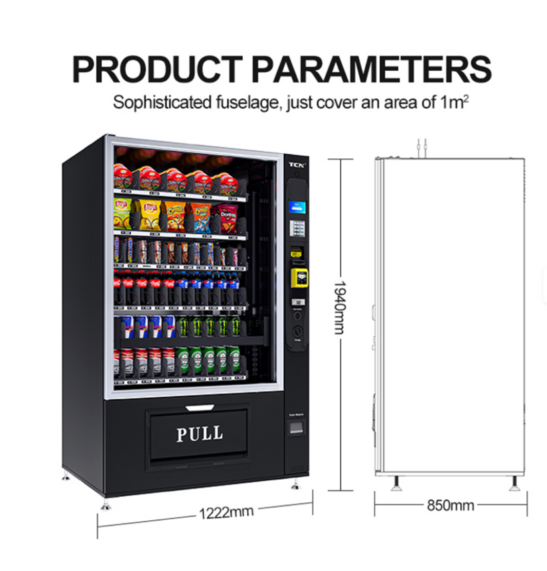 Kombi-Snackautomat 11G Premium LiftLine mit 5-Zoll-Display