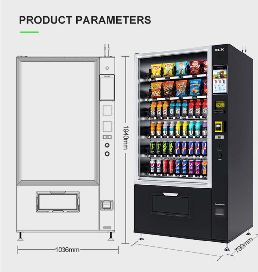 Kombi-Snackautomat 10G Premium mit 10-Zoll-Touchscreen
