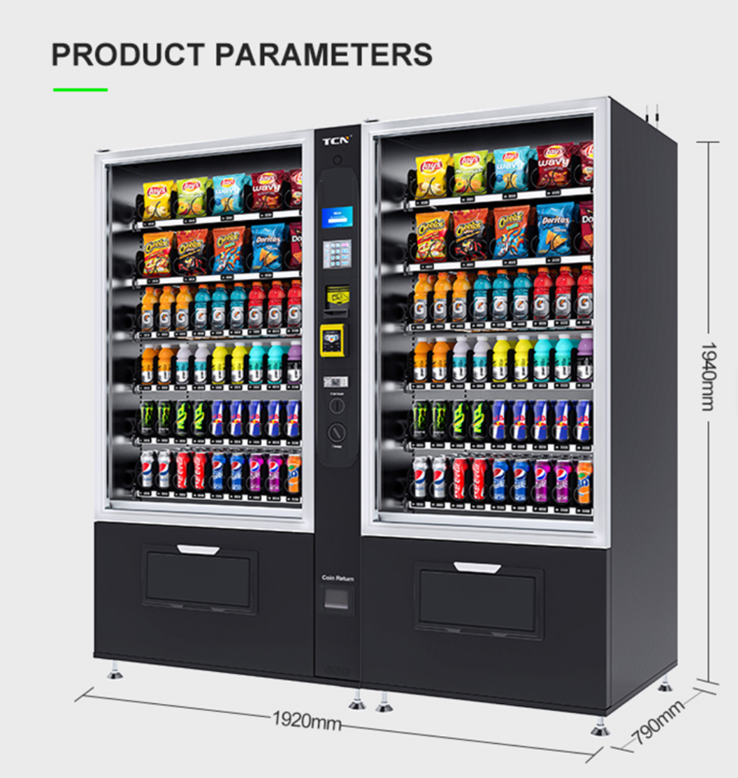Kombi-Snackautomat 10G Premium DuoLine mit 5-Zoll-Display (Master-Slave)