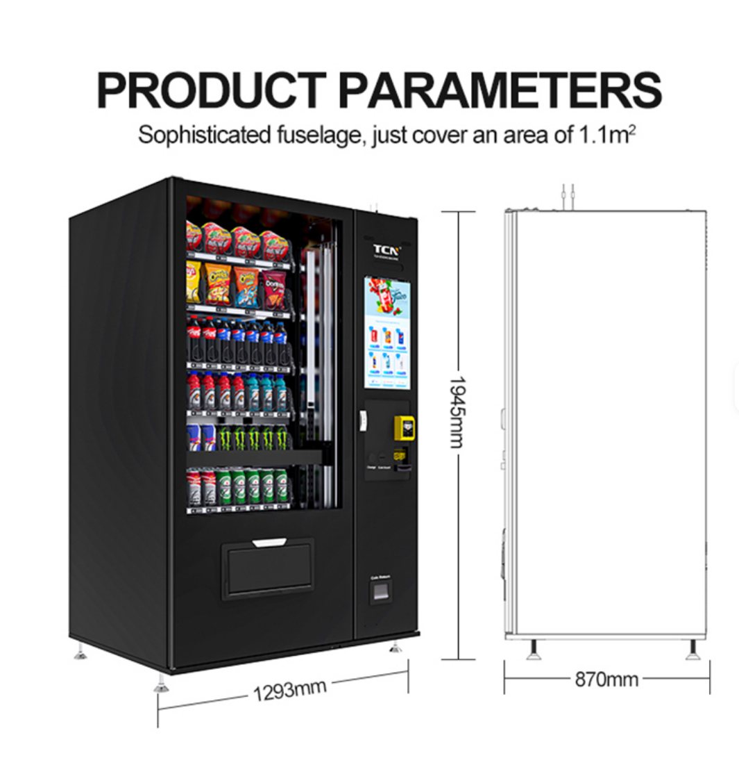 Kombi-Snackautomat 10C Premium LiftLine mit 22-Zoll-Touchscreen
