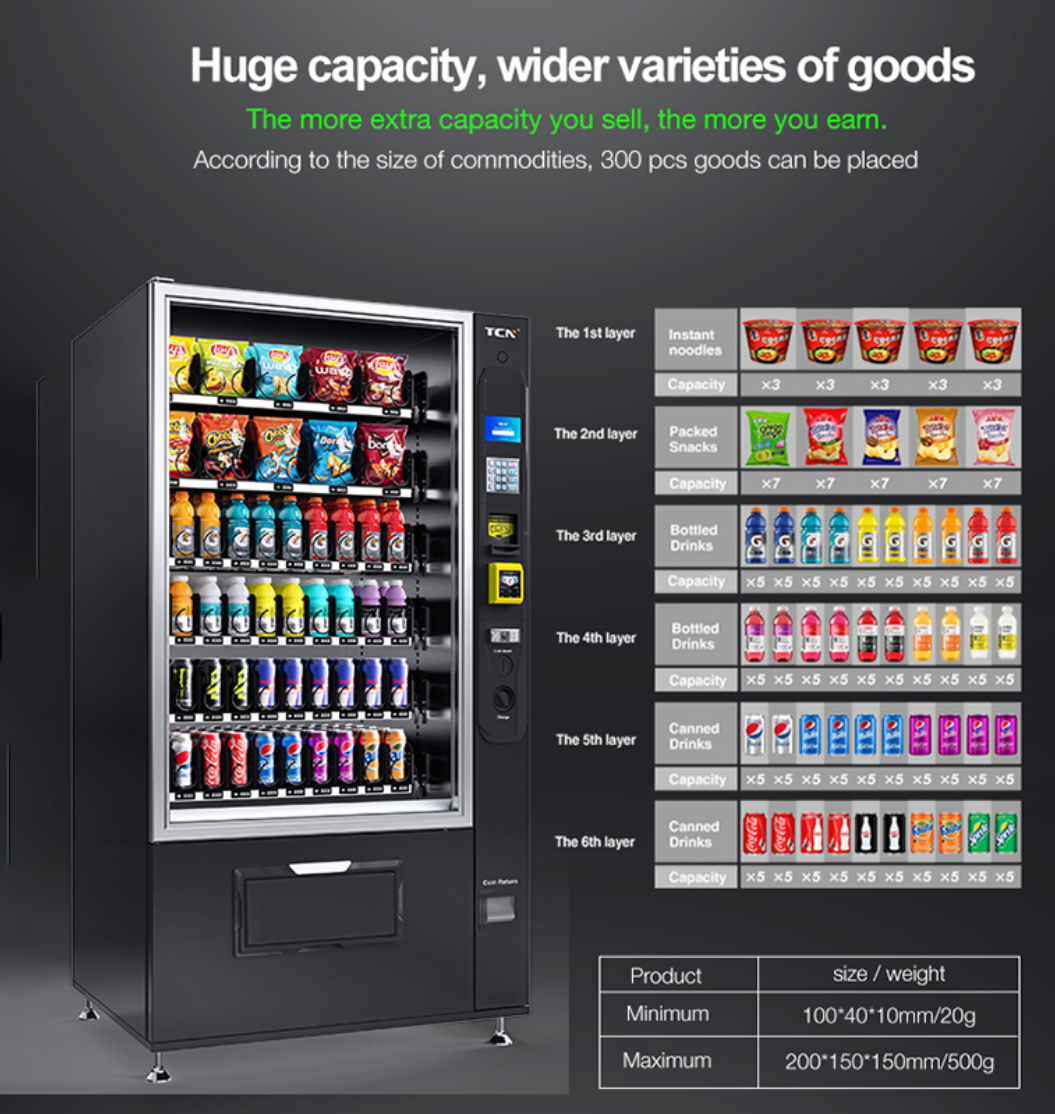 Kombi-Snackautomat 10G Premium mit 5 Zoll Display
