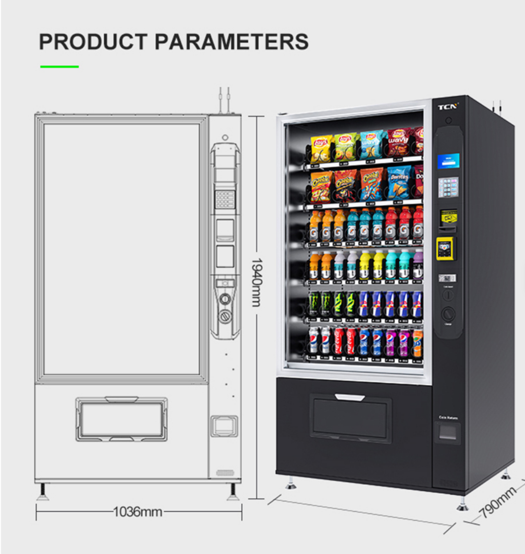 Kombi-Snackautomat 10G Premium mit 5 Zoll Display