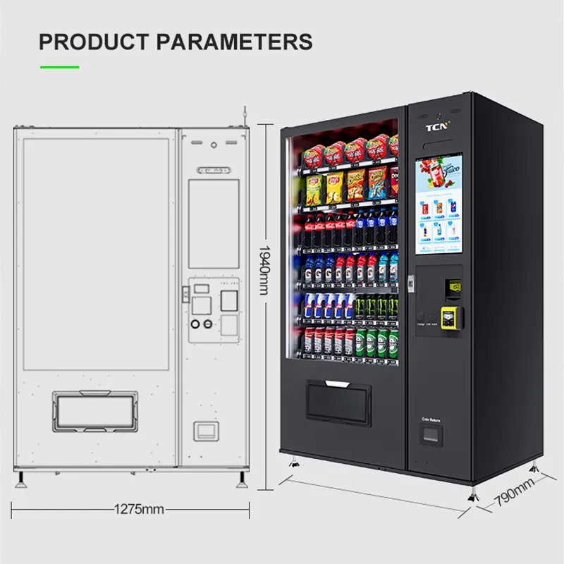 Kombi-Snackautomat 10G Premium mit 22-Zoll-Touchscreen