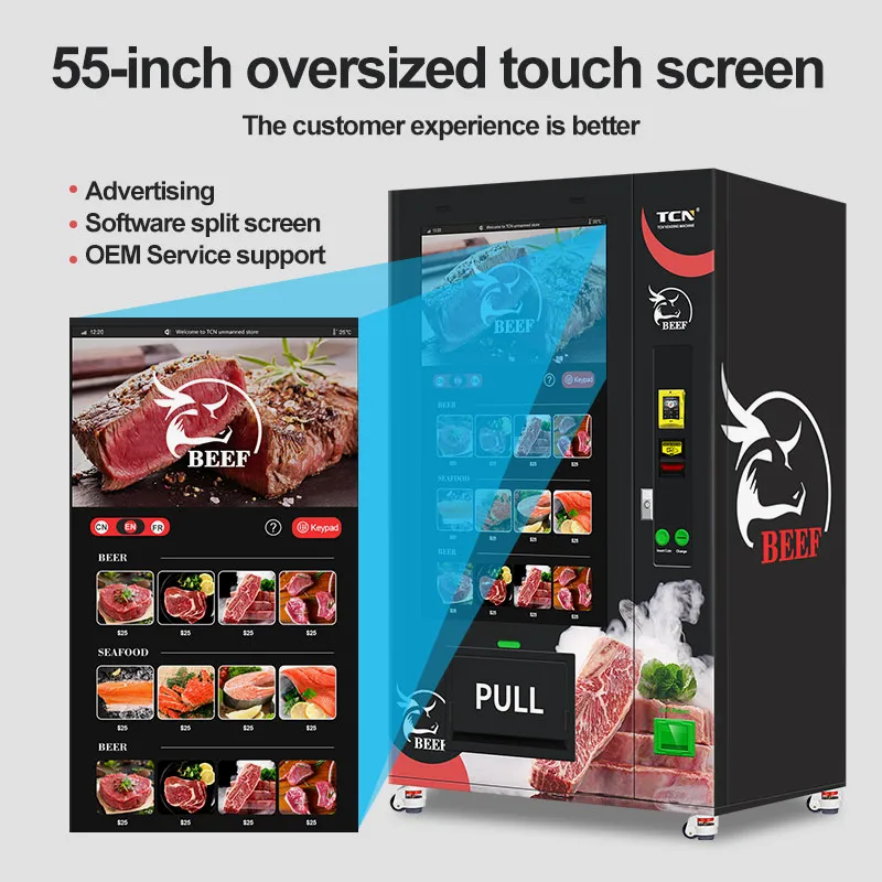 Fleischautomat 9C Premium CoolTouch mit 55-Zoll-Touchscreen