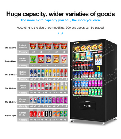 Kombi-Snackautomat 10N Premium Cashless mit 10-Zoll-Touchscreen